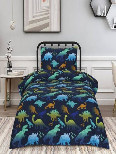 Dinosaurs Character Kids Bed Sheet
