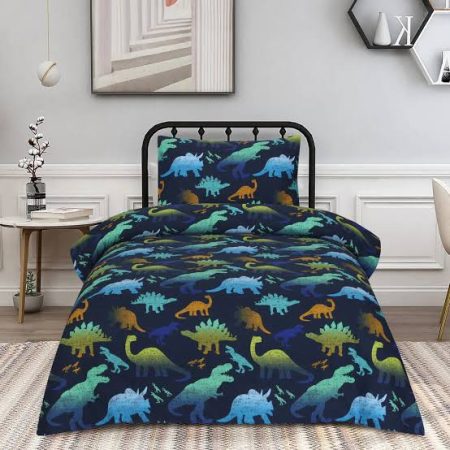 Dinosaurs Character Kids Bed Sheet