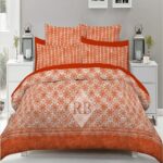 Organe Printed Bed Sheet With 2 Pillow Covers