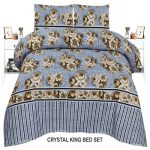 Printed Colours Printed Bed Sheet With 2 Pillow Covers