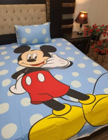 Red Mickey Mouse Character Kids Bedding