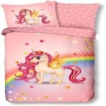 Unicorn Character Kids Bed Sheet
