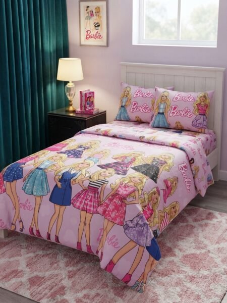 Barbie Dolls Character Kids Bed Sheet