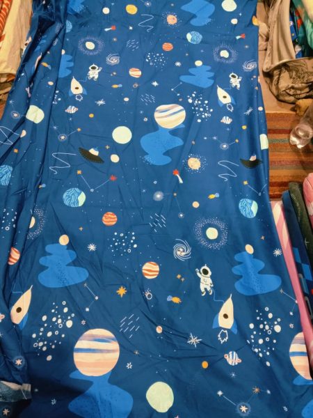 Space Character Kids Bed Sheet