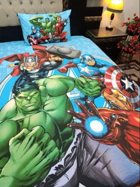 Avengers Character Kids Bed Sheet