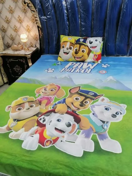 Paw Patrol Character Kids Bed Sheet