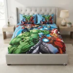 Ultimate Kids Superhero Print Bed Set