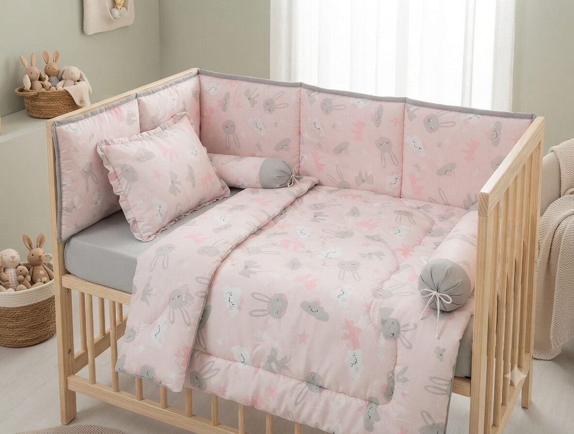 Blush Bunny Dreams Baby Bedding Set Blush Bunny Dreams Baby Bedding Set