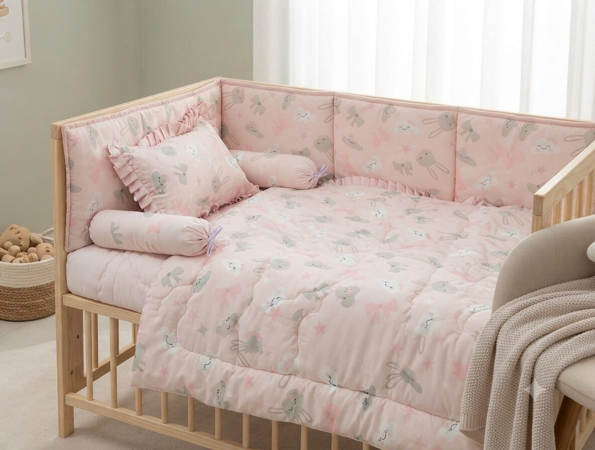 Bunny Bloom Baby Cot Set Bunny Bloom Baby Cot Set