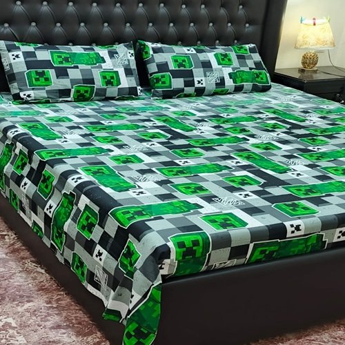 Cotton Printed Bed Sheet GN Design Cotton Printed Bed Sheet GN Design