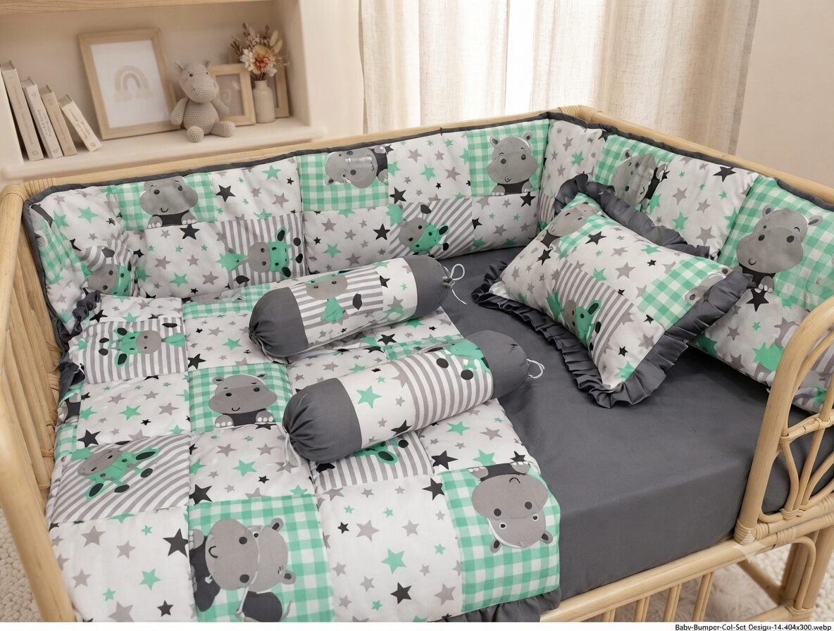 Happy Hippo Baby Bedding Set Happy Hippo Baby Bedding Set