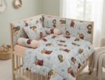 Little Forest Bear Baby Cot Bedding Set