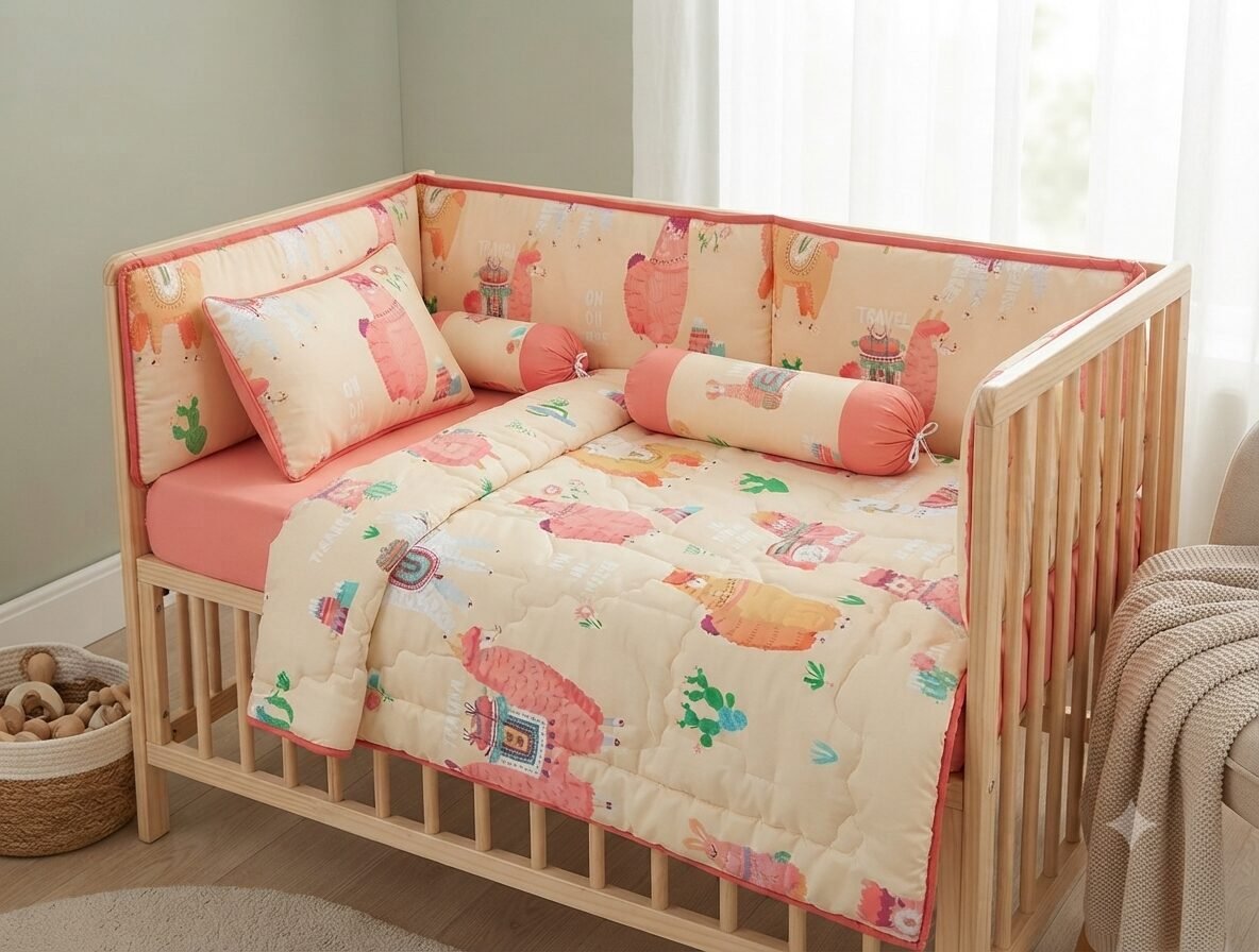 Little Llama Adventure Baby Cot Set Little Llama Adventure Baby Cot Set
