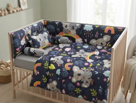 Rainbow Koala Baby Bedding Set