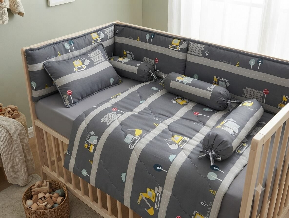 Road Builders Baby Bedding Set Road Builders Baby Bedding Set