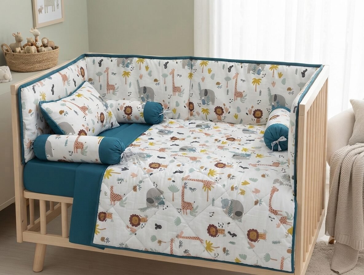 Safari Wildlife Baby Bedding Set Safari Wildlife Baby Bedding Set