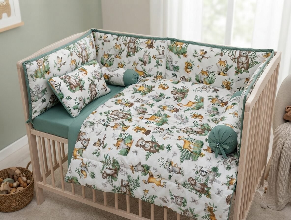 Woodland Forest Friends Baby Bedding Set Woodland Forest Friends Baby Bedding Set