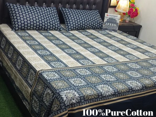 Cotton Printed Bed Sheet GN Design (31)