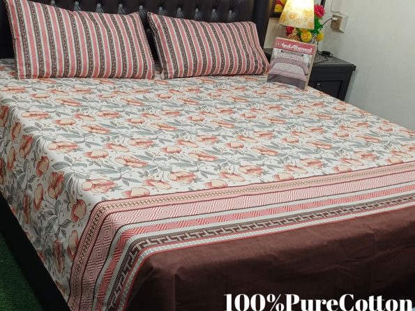 Cotton Printed Bed Sheet GN Design (9)