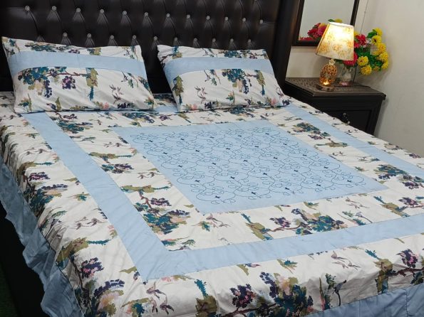 rinted Patchwork Embroidered Sheet Design (20)