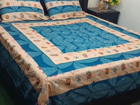 Printed Patchwork Embroidered Sheet Design (21)