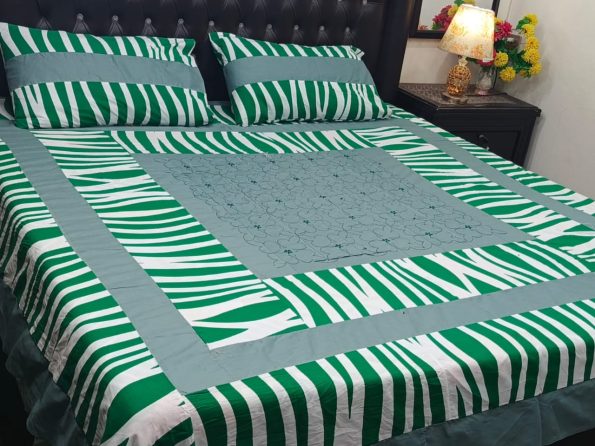 Printed Patchwork Embroidered Sheet Design (26)