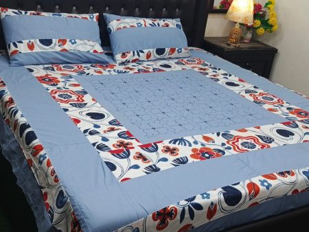 Printed Patchwork Embroidered Sheet Design (30)