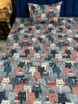 Festive Cats kids Bed Sheet