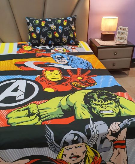 Avengers Character kids Bed Sheet