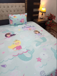 Little Mermaid Character Kids Bed Sheet
