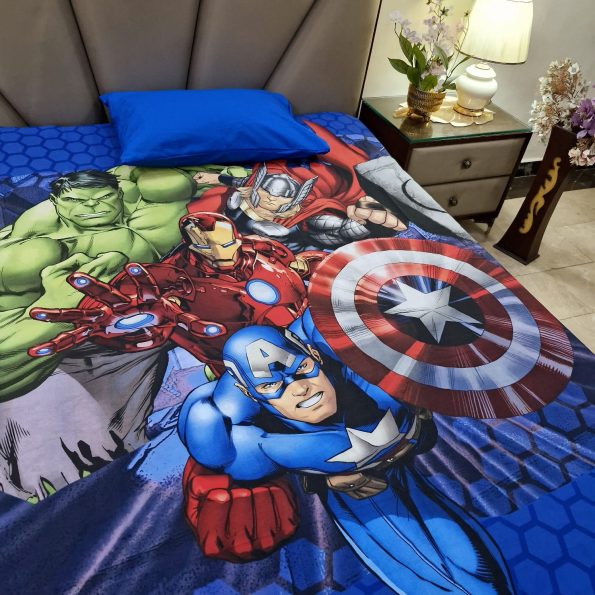 Avengers Character Kids Bed Sheet