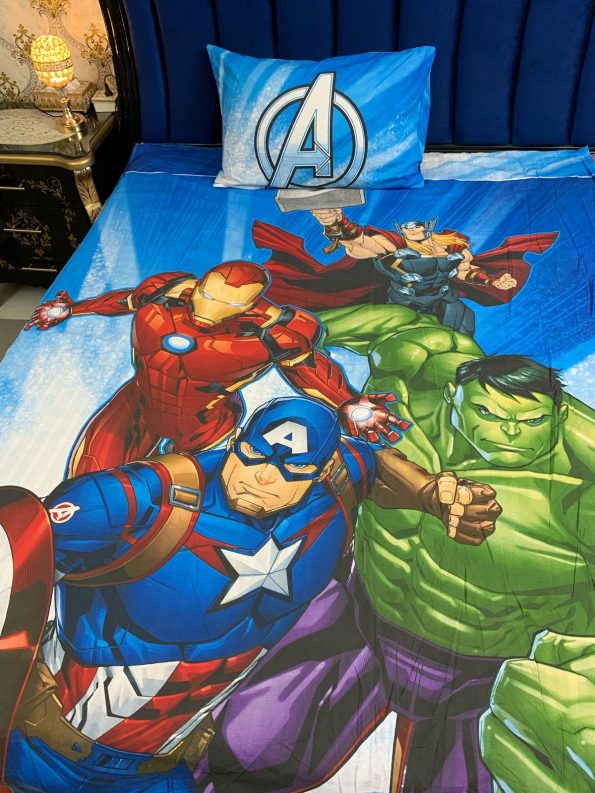Avengers Character Kids Bed Sheet