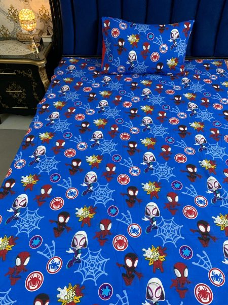 Spider-Man Character Kids Bed Sheet