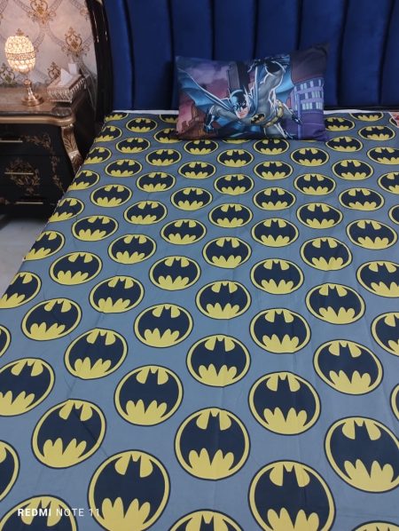 Batman design Character Kids Bed Sheet