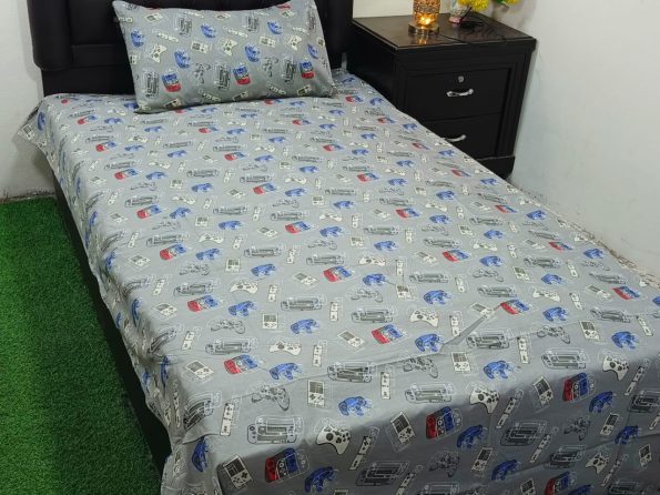 Kids Bed Sheet GN Design (25)