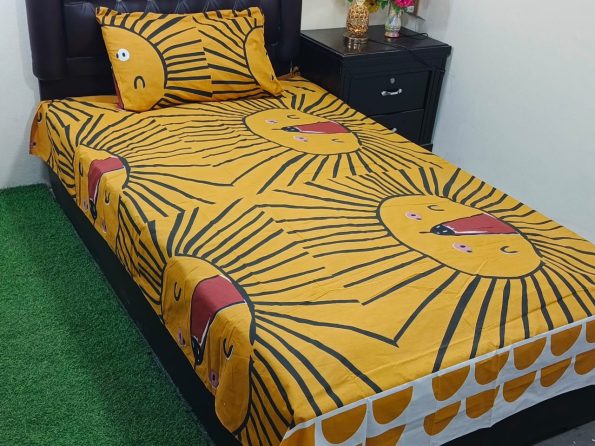 Kids Bed Sheet GN Design (34)