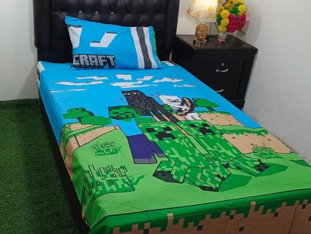 Kids Bed Sheet GN Design (63)