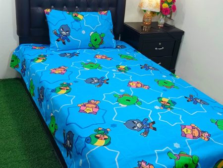 Kids Bed Sheet GN Design (70)