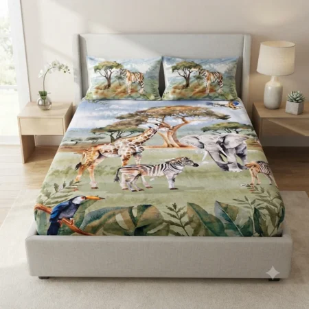 Kids Wild Safari Adventure Bed Set