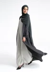 PlainCharcoalGreyOpenAbayawithCuffSleeves-2_1