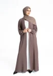 PlainTaupeOpenAbayawithCuffSleeves-3_1