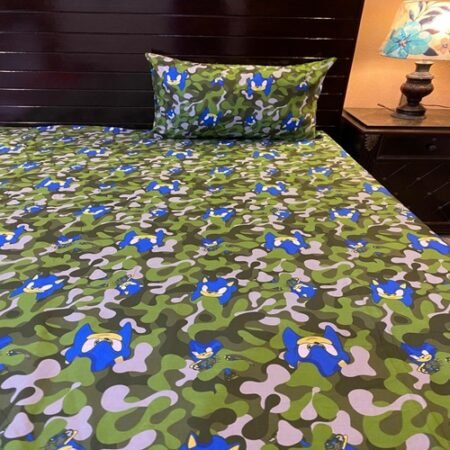 Sonic Character Kids Bed Sheet