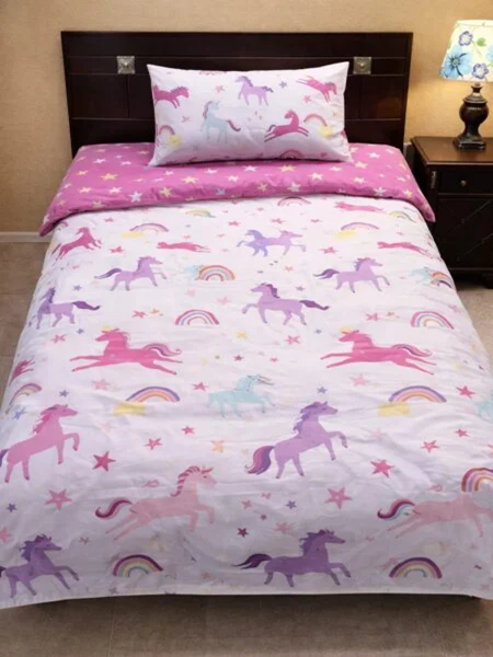 Unicorn Character Kids Bed Sheet