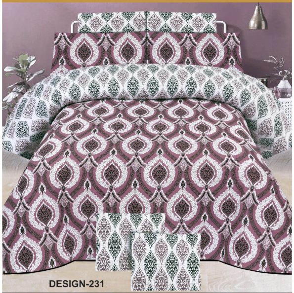 Cotton Printed Bed Sheet Z Design