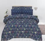 Blue Color Printed Bed Sheet B