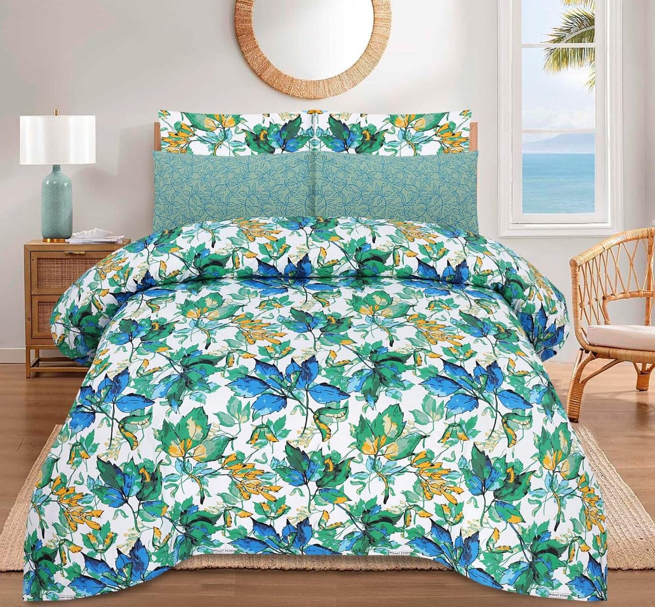 Dark Color Printed Bed Sheet B Dark Color Printed Bed Sheet B