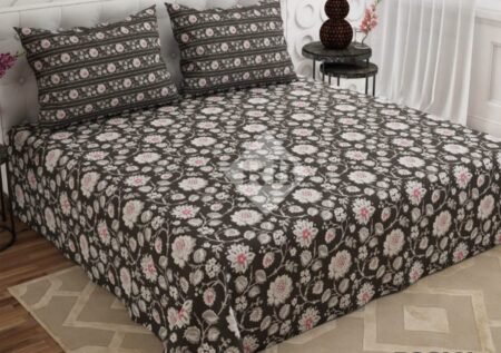 Flowersss Color Printed Bed Sheet B