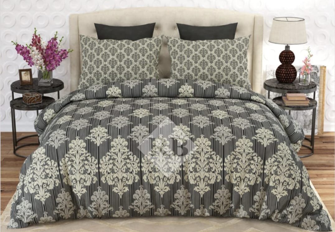Greyy Color Printed Bed Sheet B Greyy Color Printed Bed Sheet B