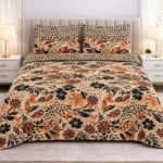 Leave Color Printed Bed Sheet B