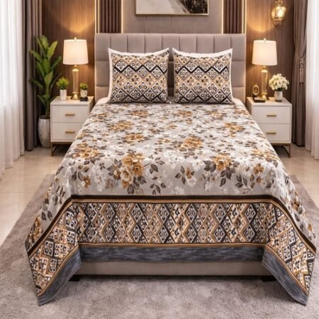 Cotton Printed Bed Sheet GN Design